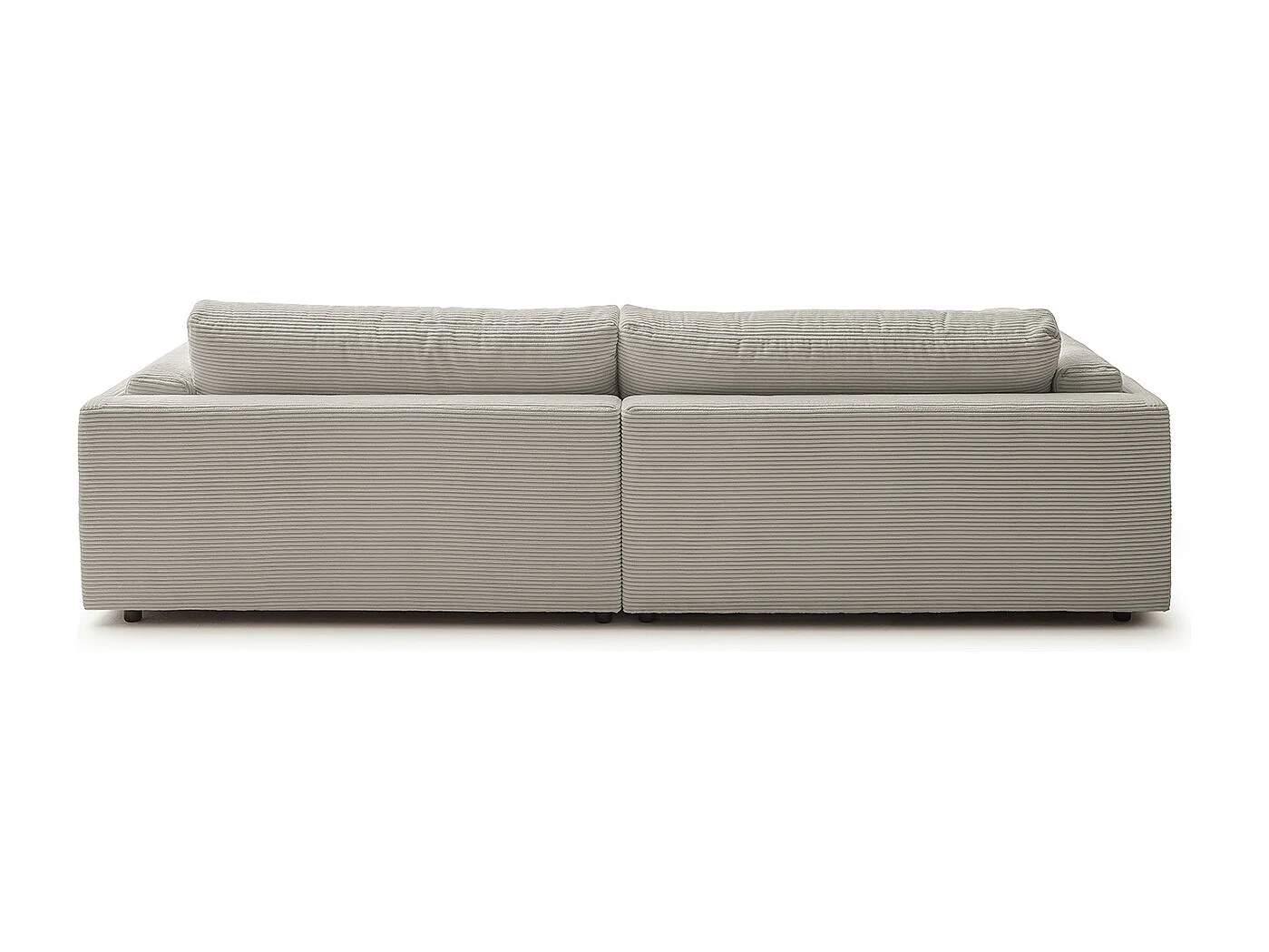 Divano extra largo - grigio pietra Velluto a coste - RAINA