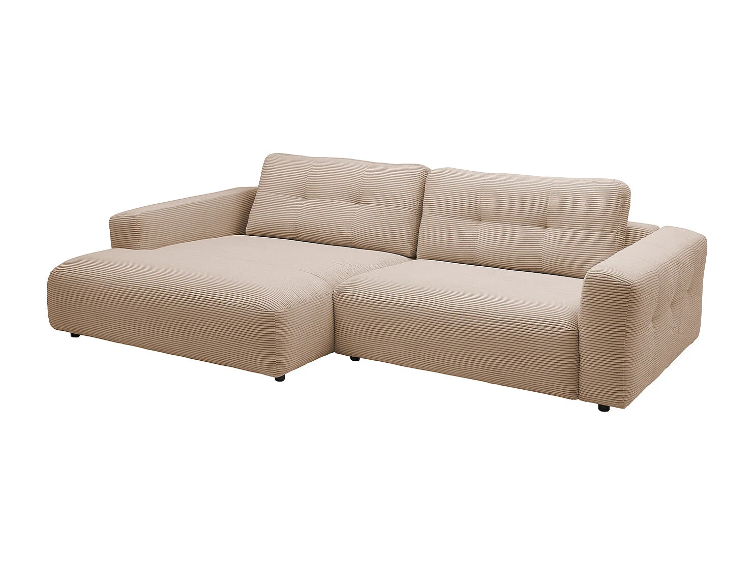 Ecksofa - Taupe Cord - MIKA