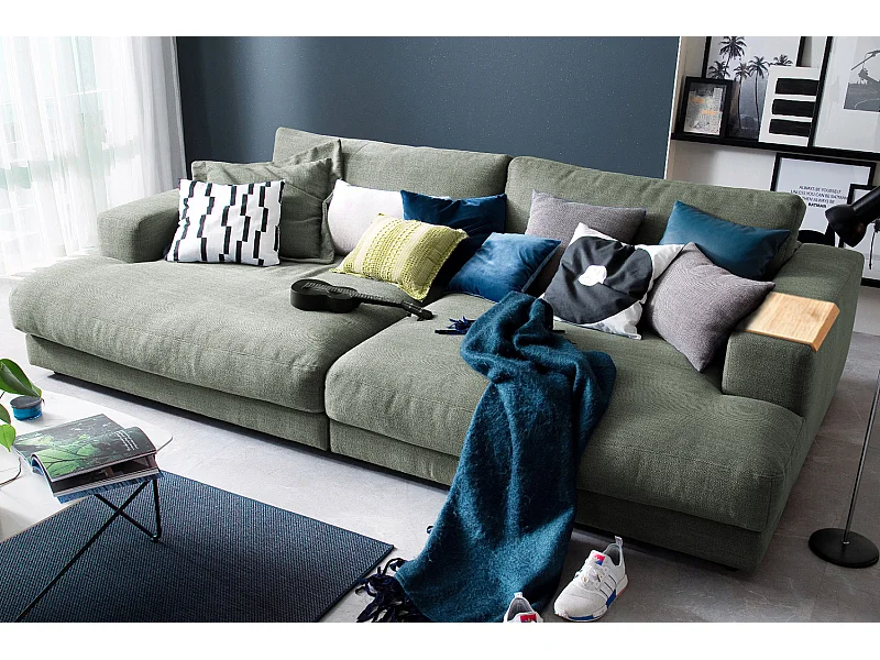 Sofá - Verde tela tejida - MADELINE