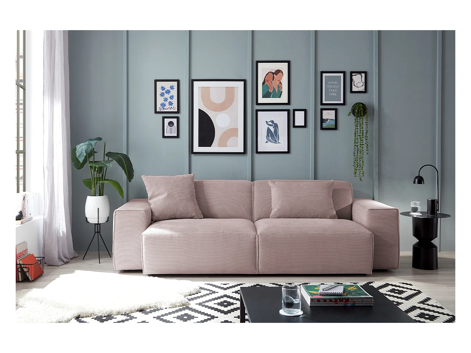 Sofa - Pink Cord - RANI