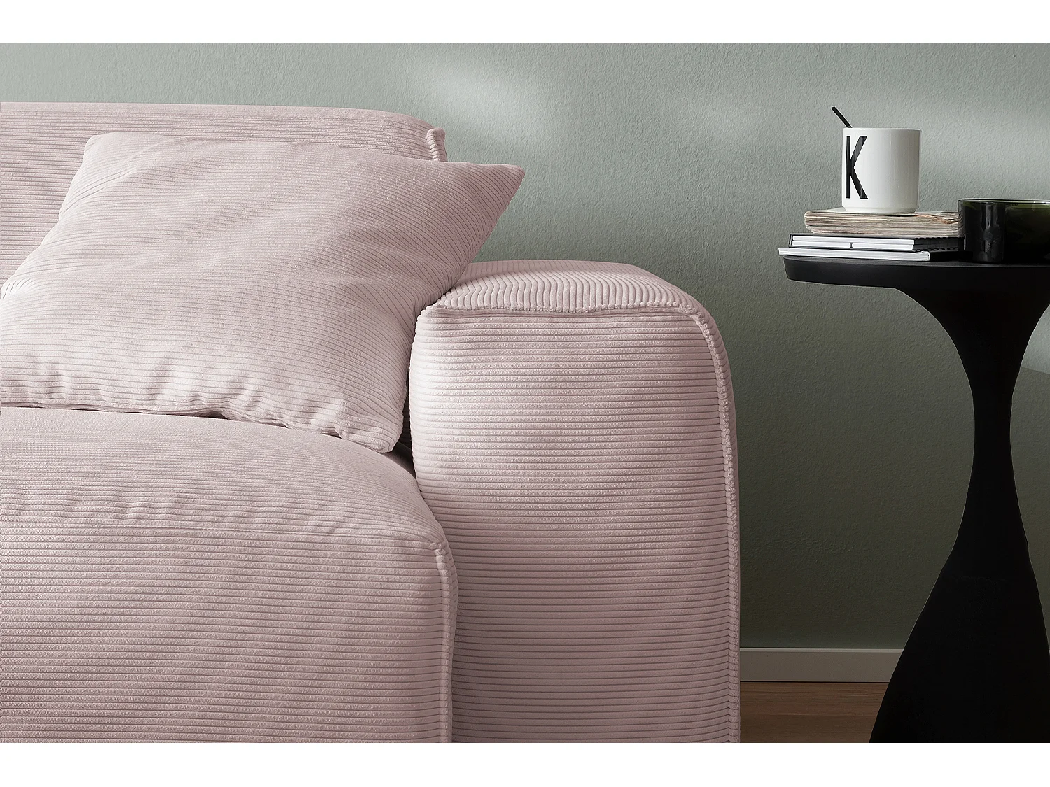 Canapé - Rose Velours côtelé - RANI