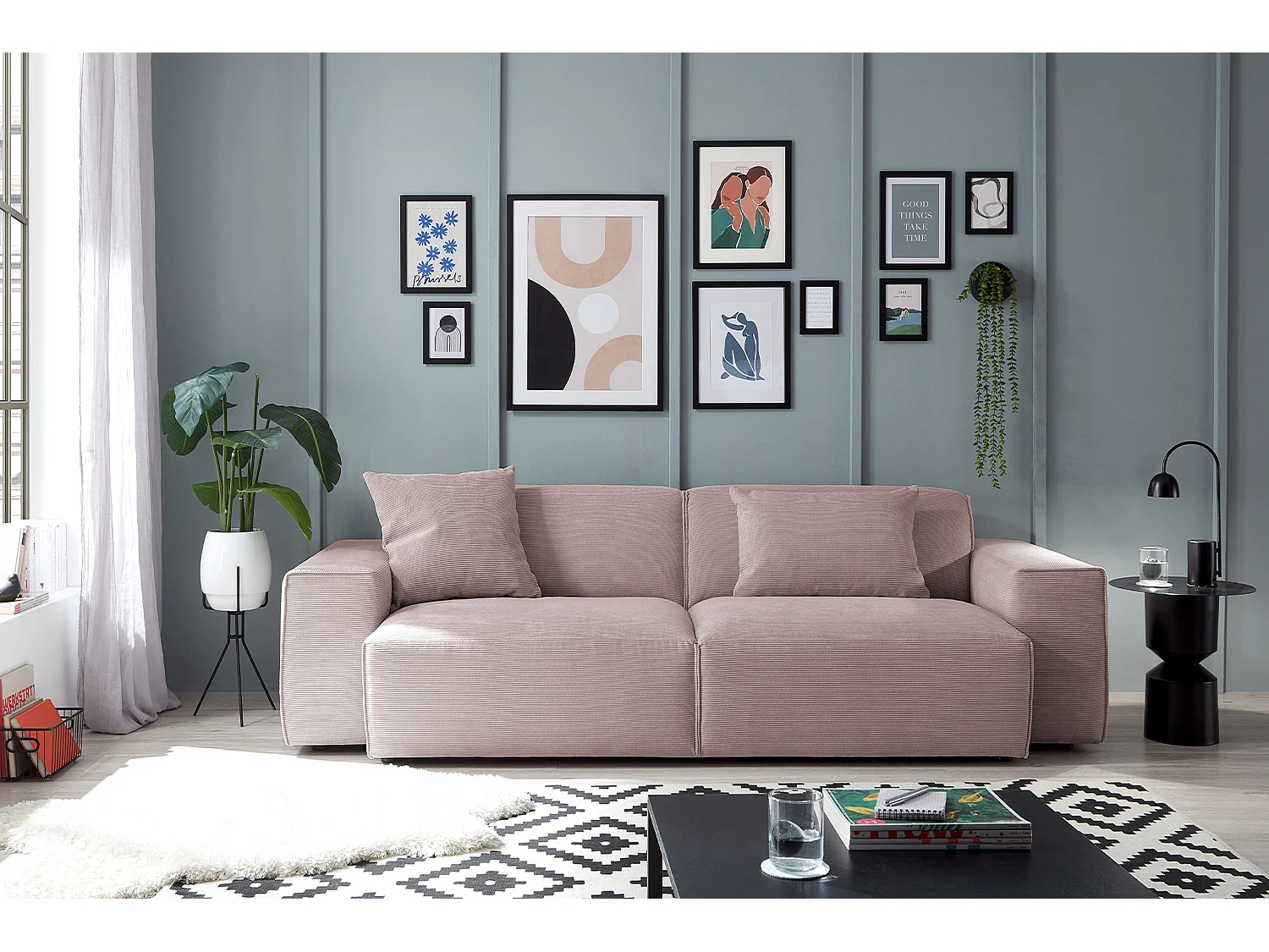 Sofa - Pink Cord - RANI