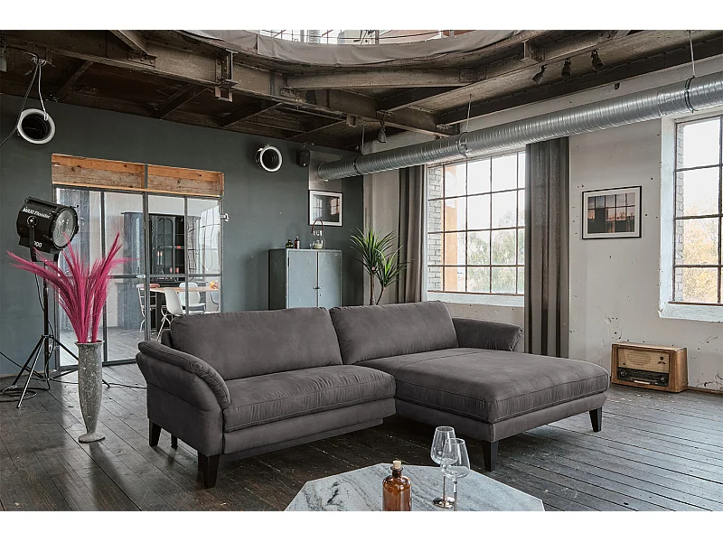 Sofá - antracita tela tejida - MALTA