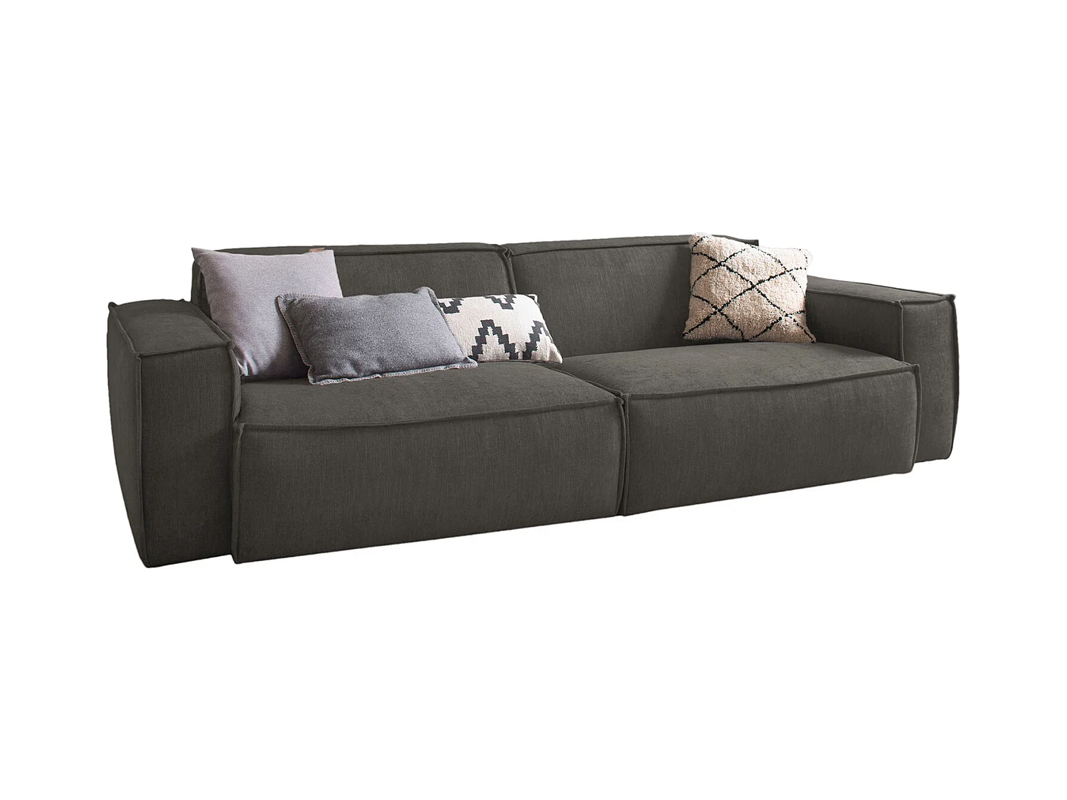 Canapé - Gris tissu tissé - SAMU