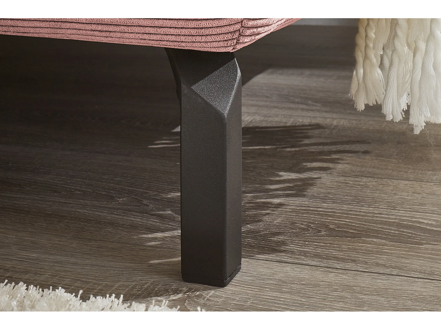 Ecksofa - Pink Cord - DELIA