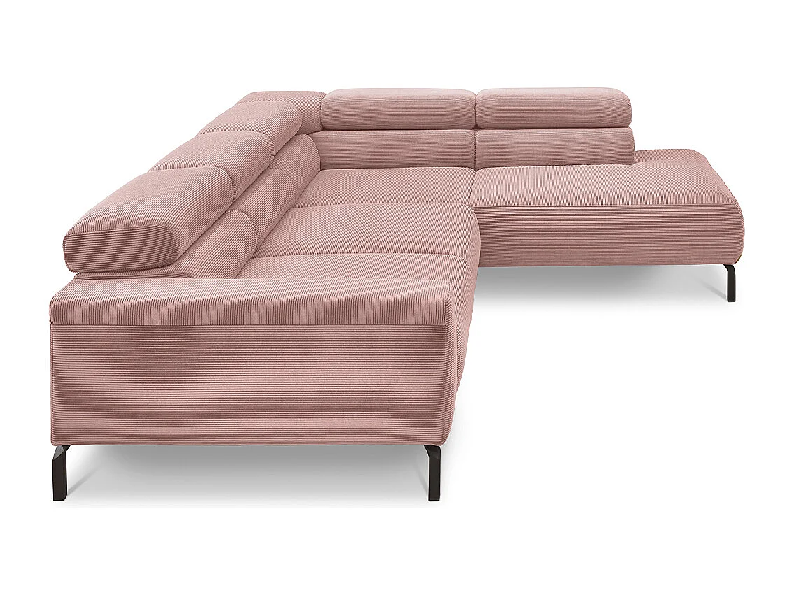Ecksofa - Pink Cord - DELIA