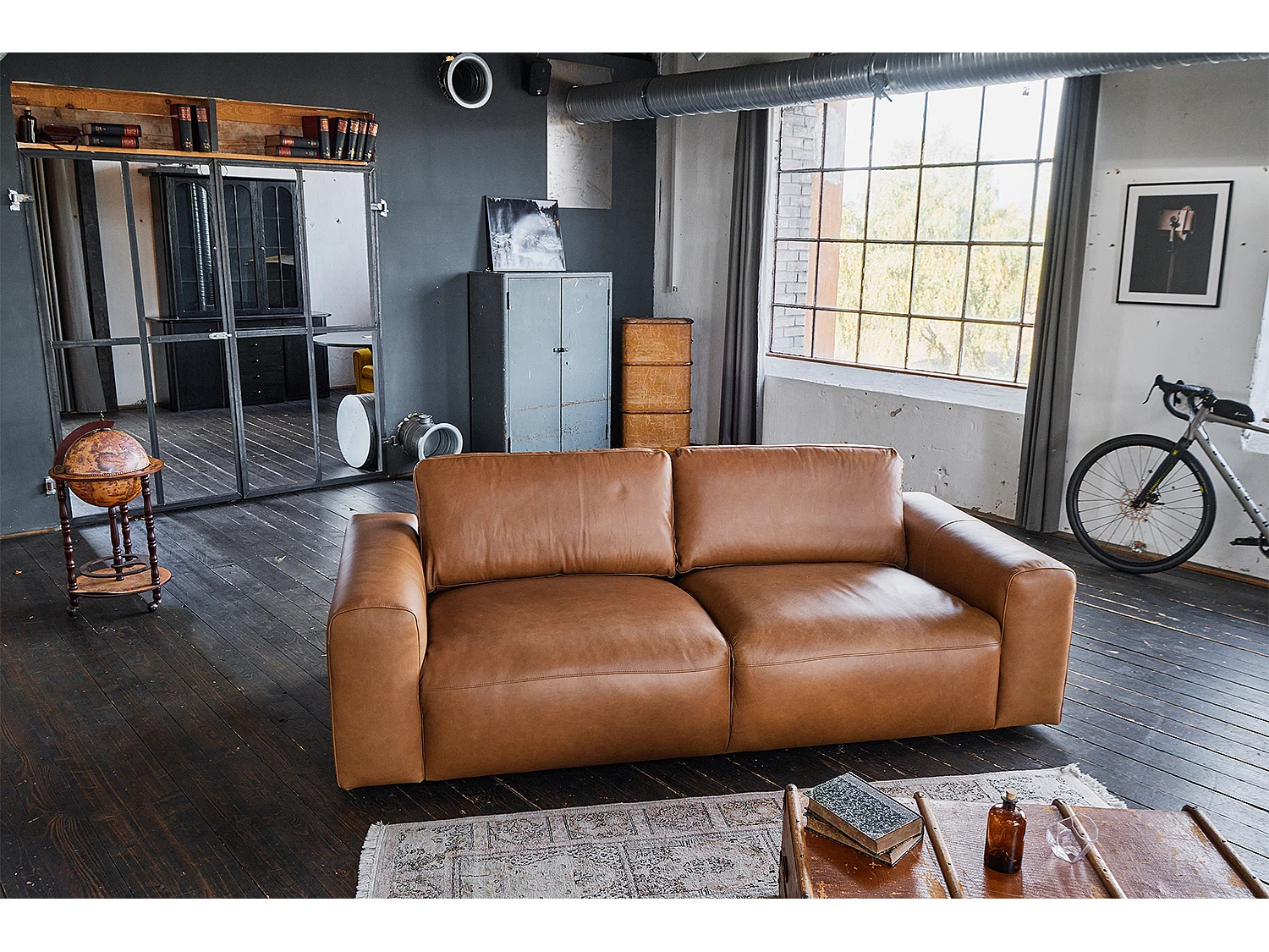 Sofa - Braun Leder - BODHI