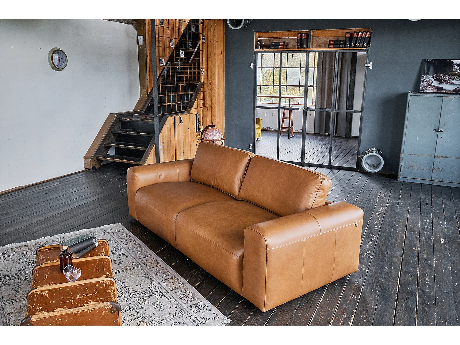 Sofa - Braun Leder - BODHI