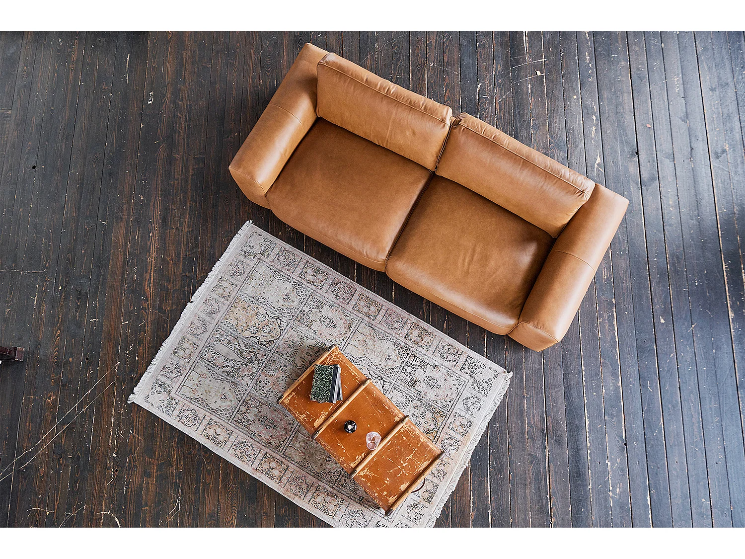 Sofa - Braun Leder - BODHI