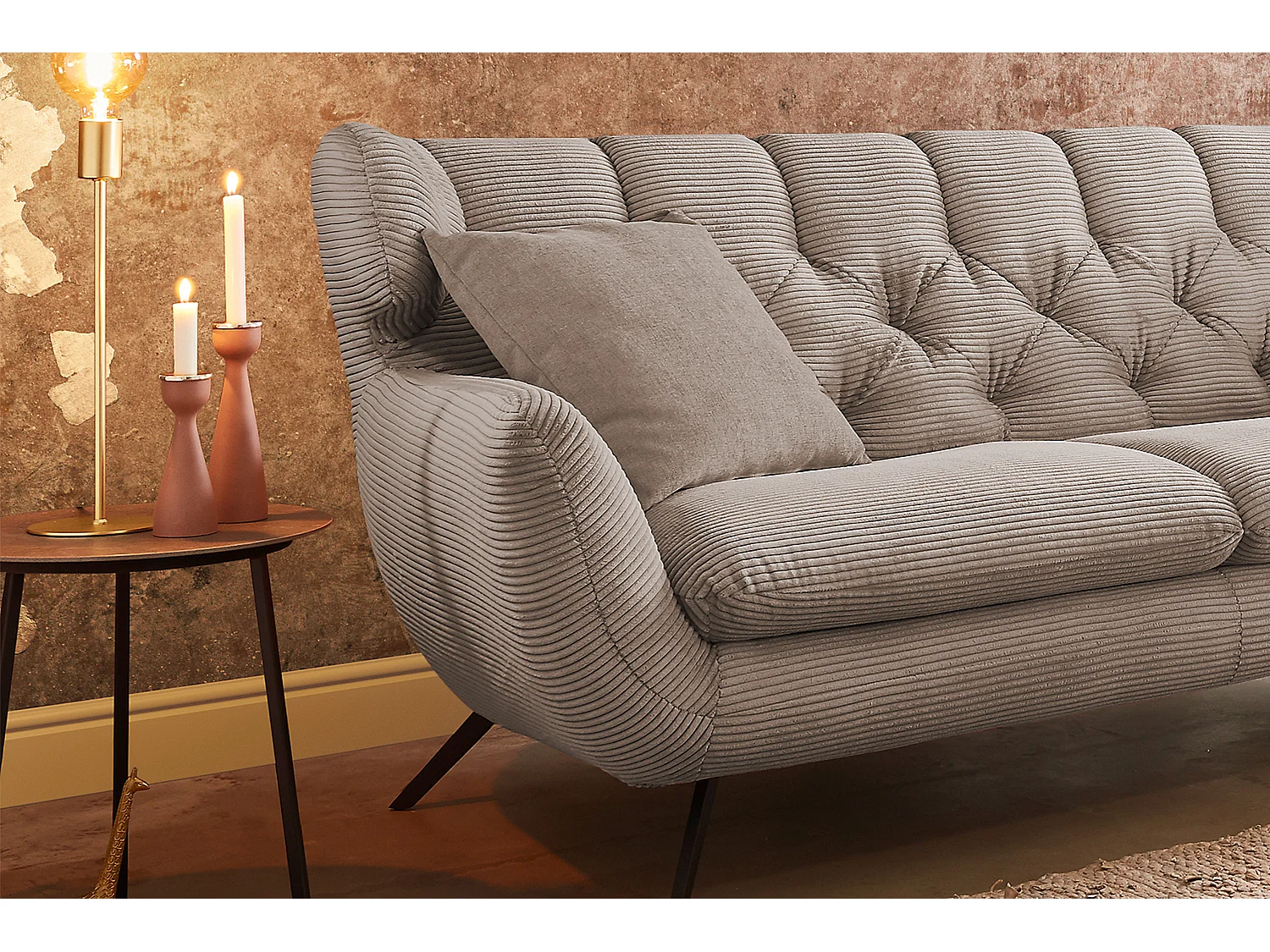 Bank - Taupe Koord - CHARME