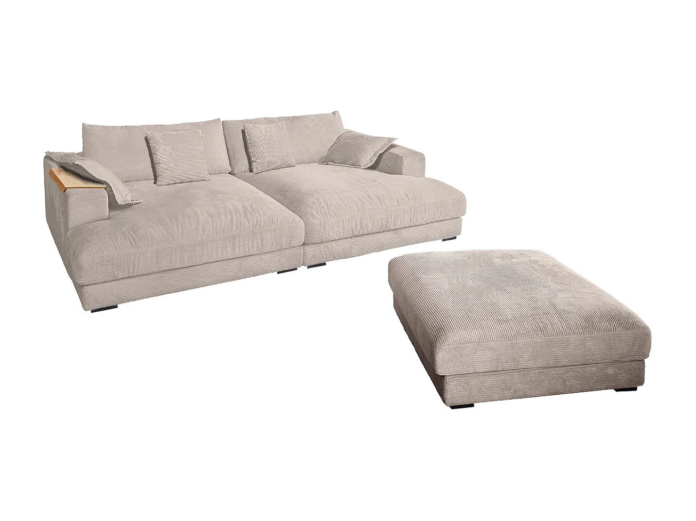 Big - taupe Velours côtelé - MADELINE