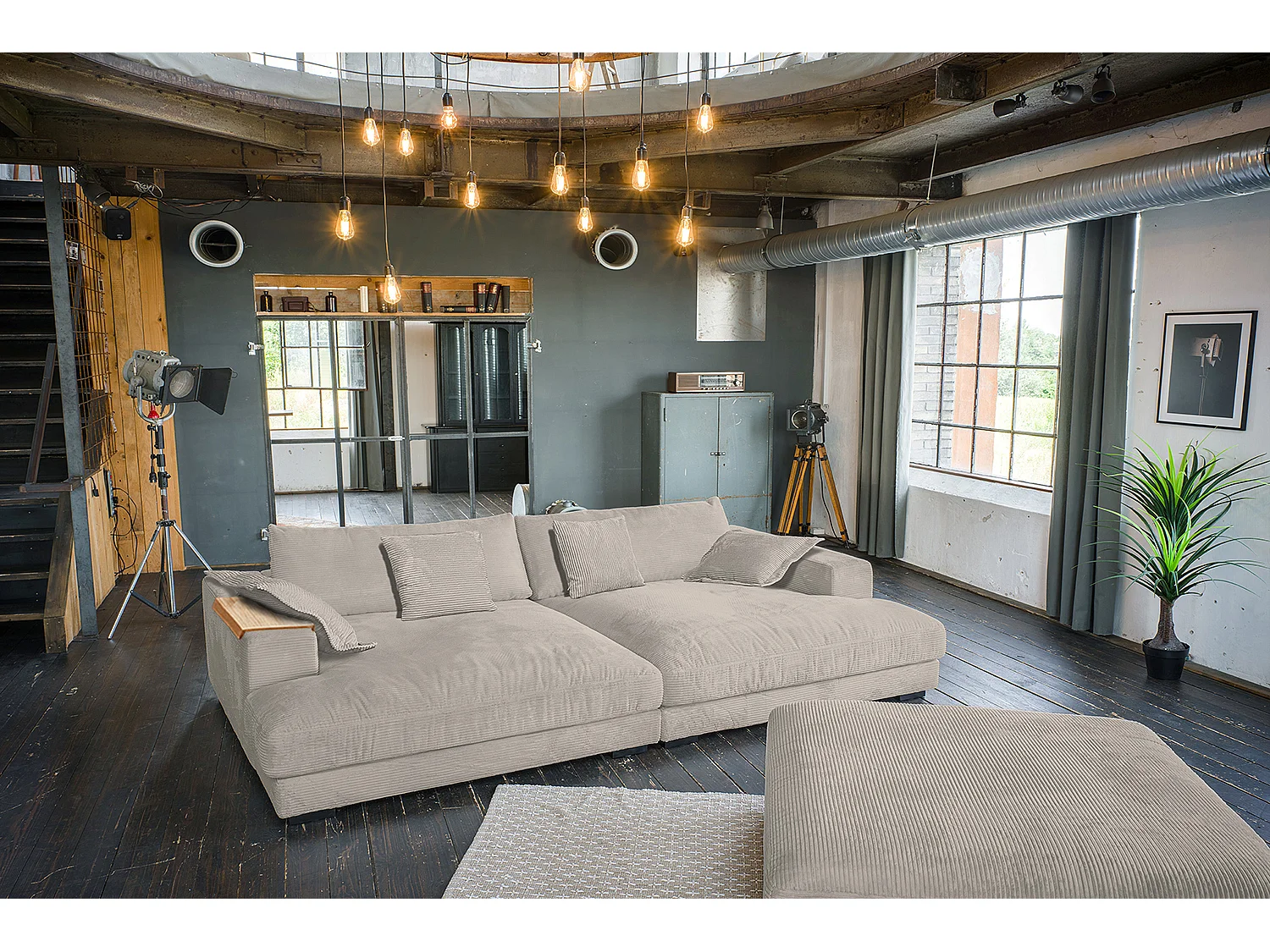 Big - taupe Velours côtelé - MADELINE