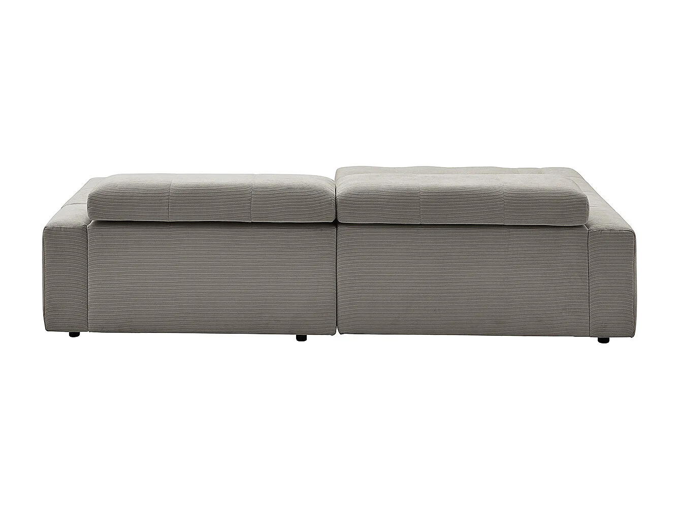 Ecksofa - Grau Cord - RENO
