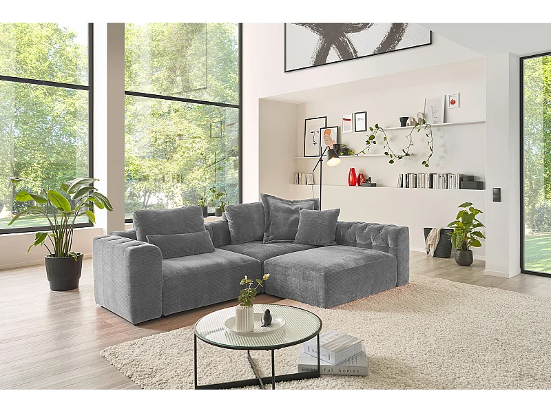 Modulsofa - Grau Cord - SEPHI
