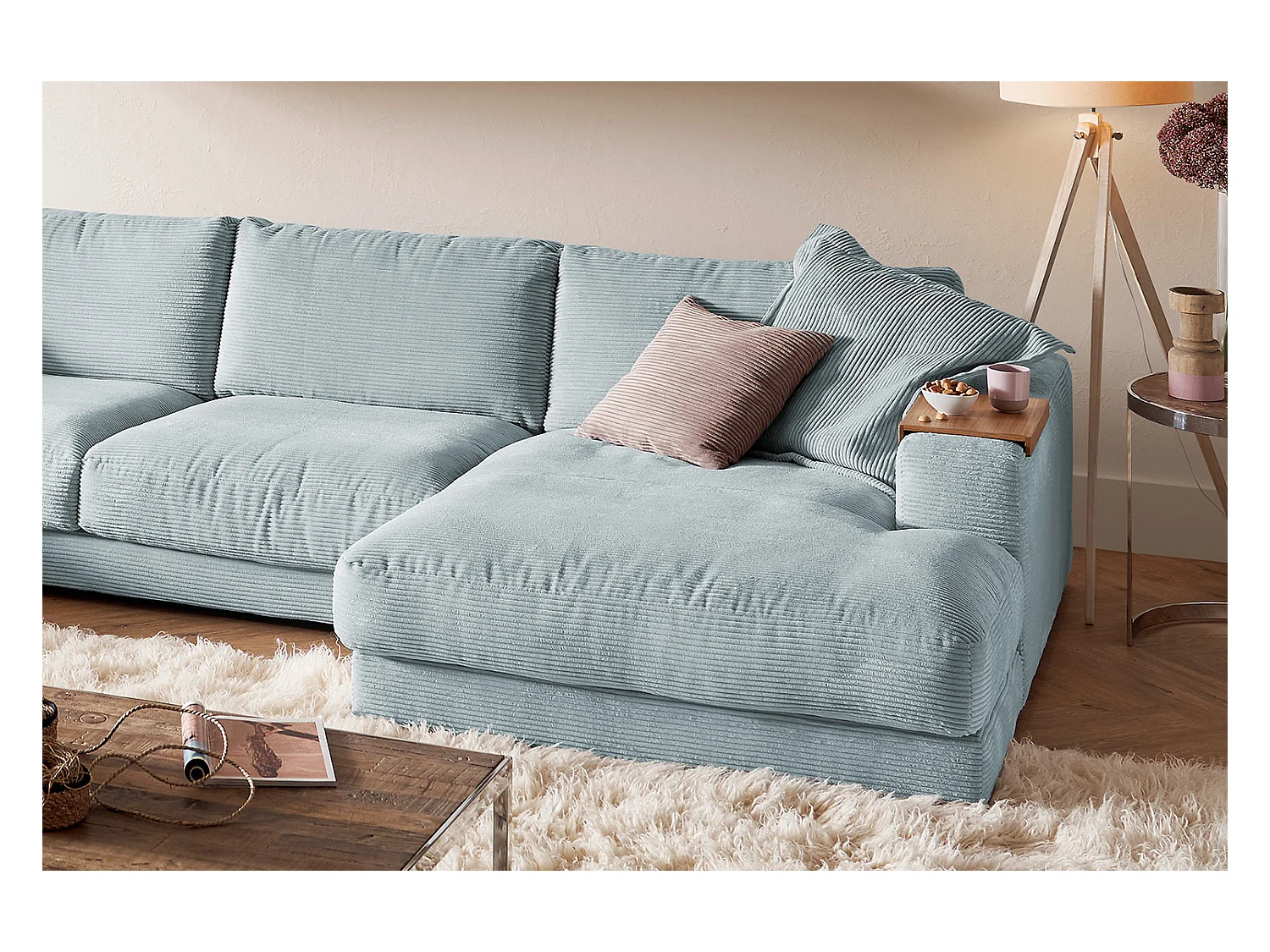 Levend - Lichtblauw Koord - MADELINE