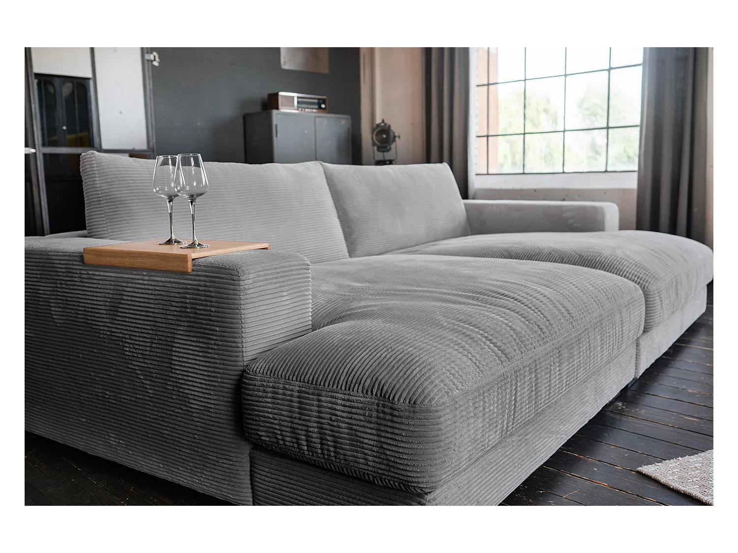 Big - Grau Cord - MADELINE