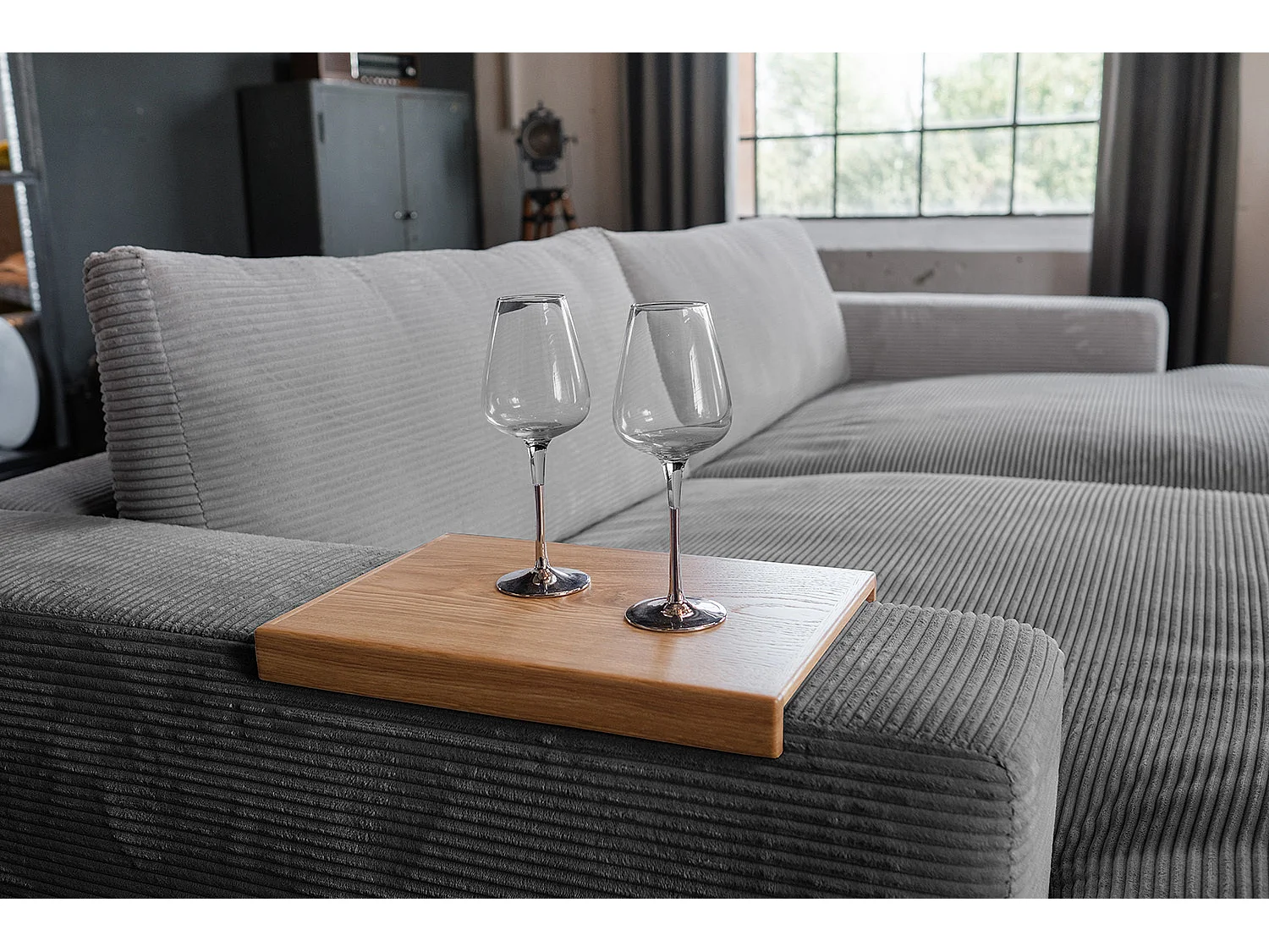 Divano - Grigio Velluto a coste - MADELINE