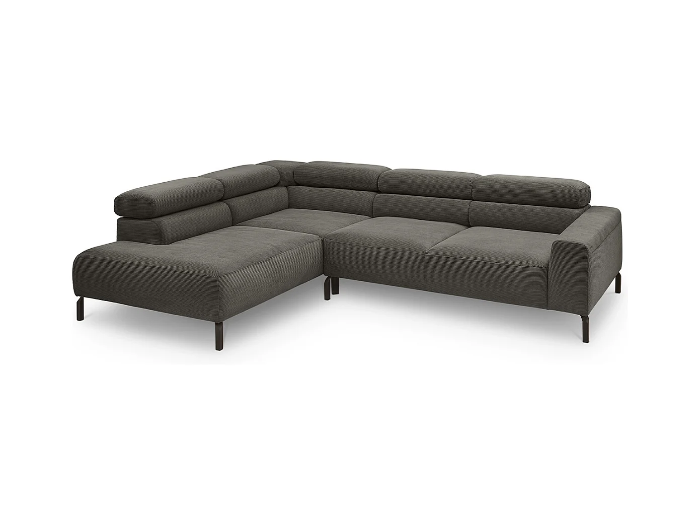 Divano - antracite Velluto a coste - DELIA