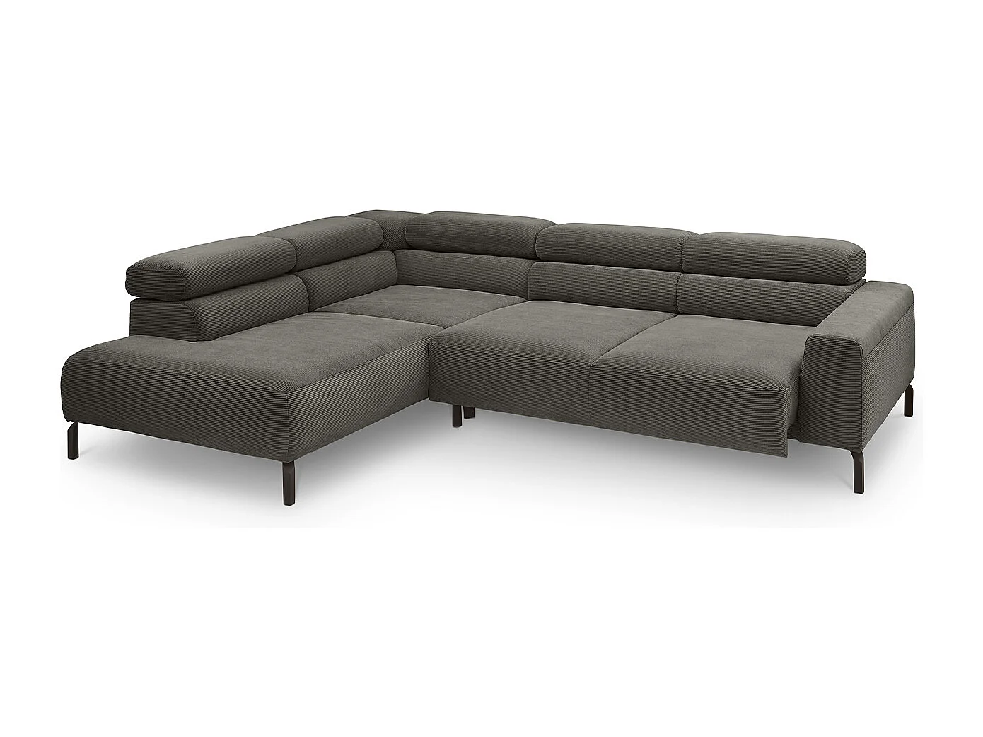 Divano - antracite Velluto a coste - DELIA