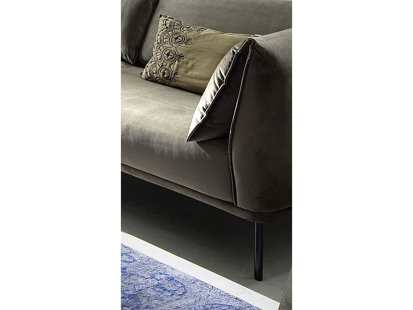 Sofá - Verde tela tejida - VINTAGE