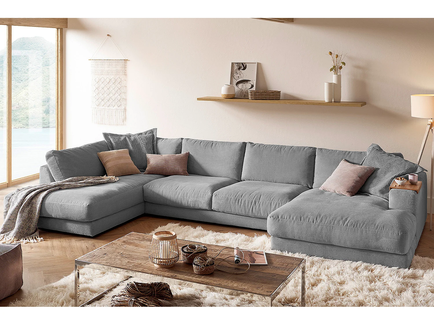 Divano - Grigio Velluto a coste - MADELINE