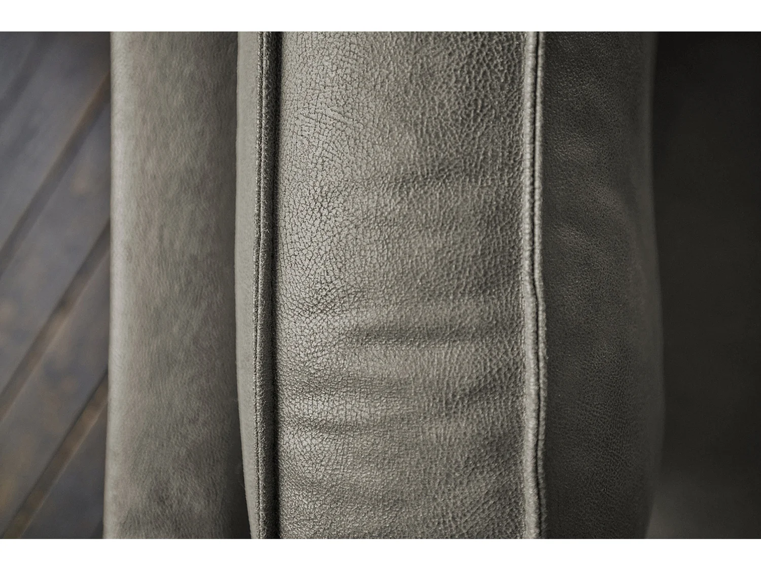 Canapé - anthracite similicuir - VILNIUS