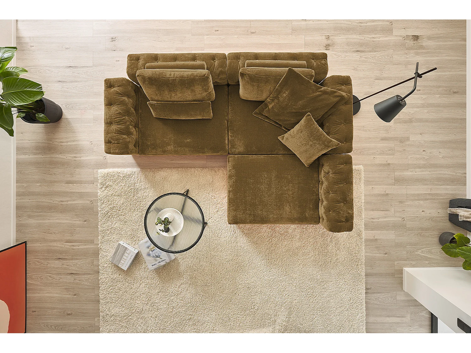 Divano - marrone Velluto a coste - SEPHI