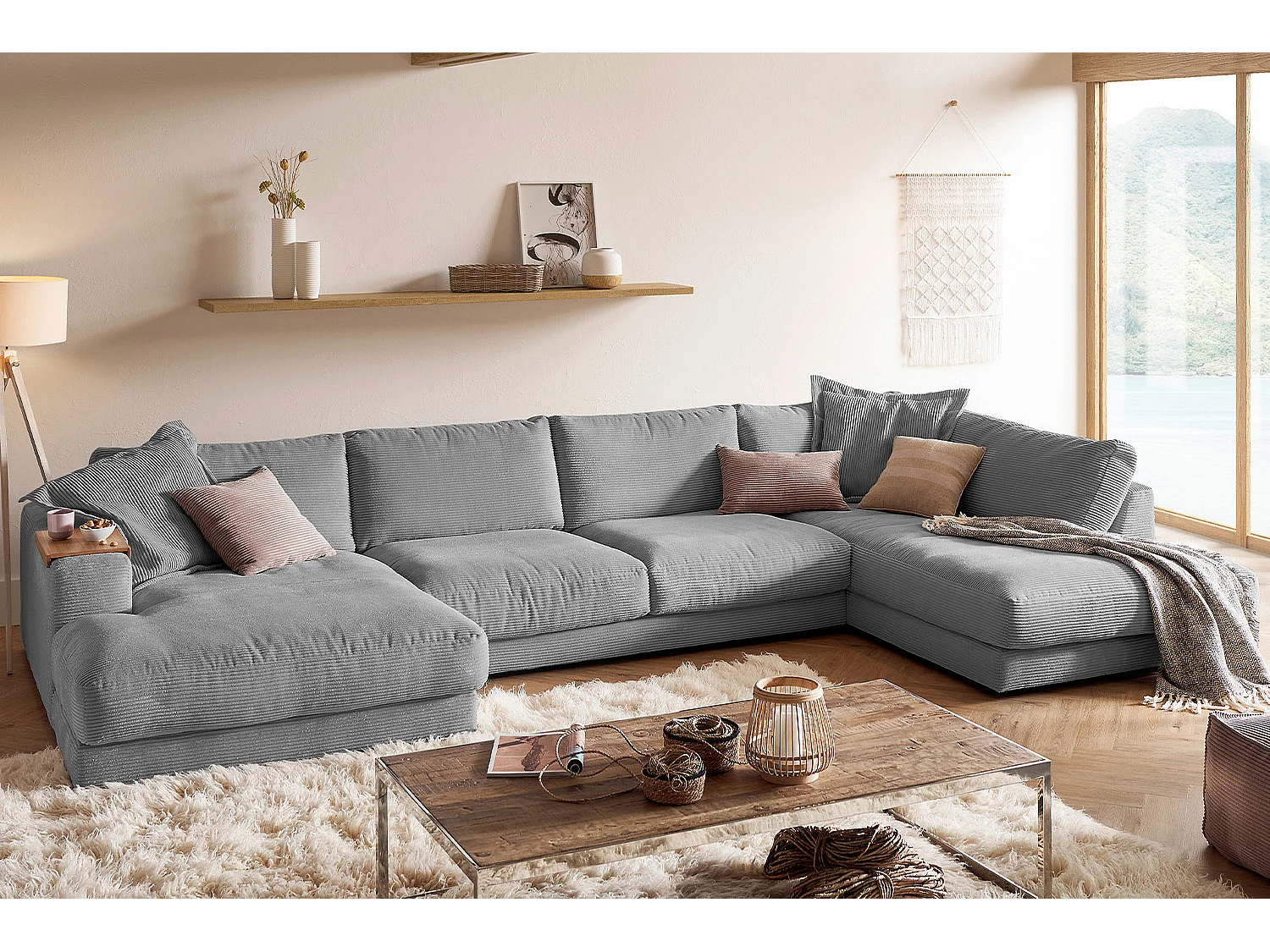 Divano - Grigio Velluto a coste - MADELINE