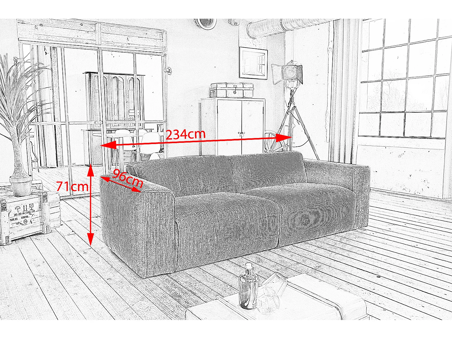 Bank - Geel Koord - NELE