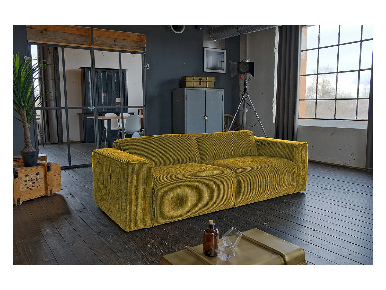 Sofa - Gelb Cord - NELE
