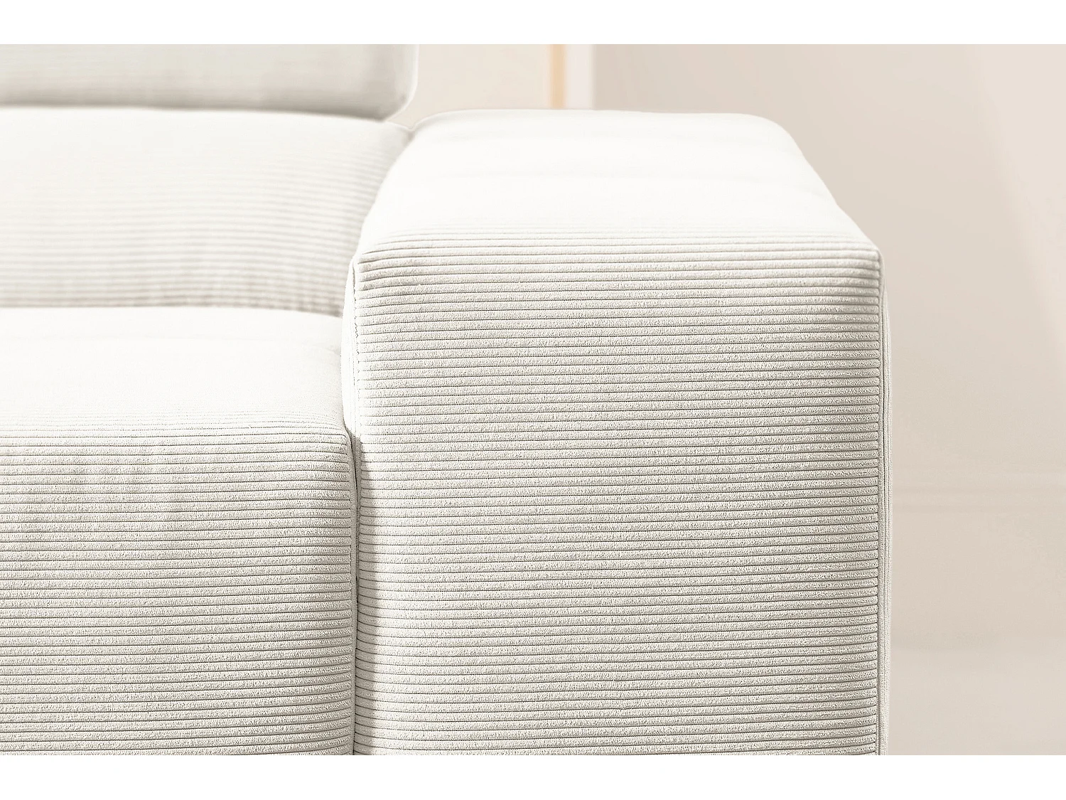 Divano - bianco Velluto a coste - NEVADA