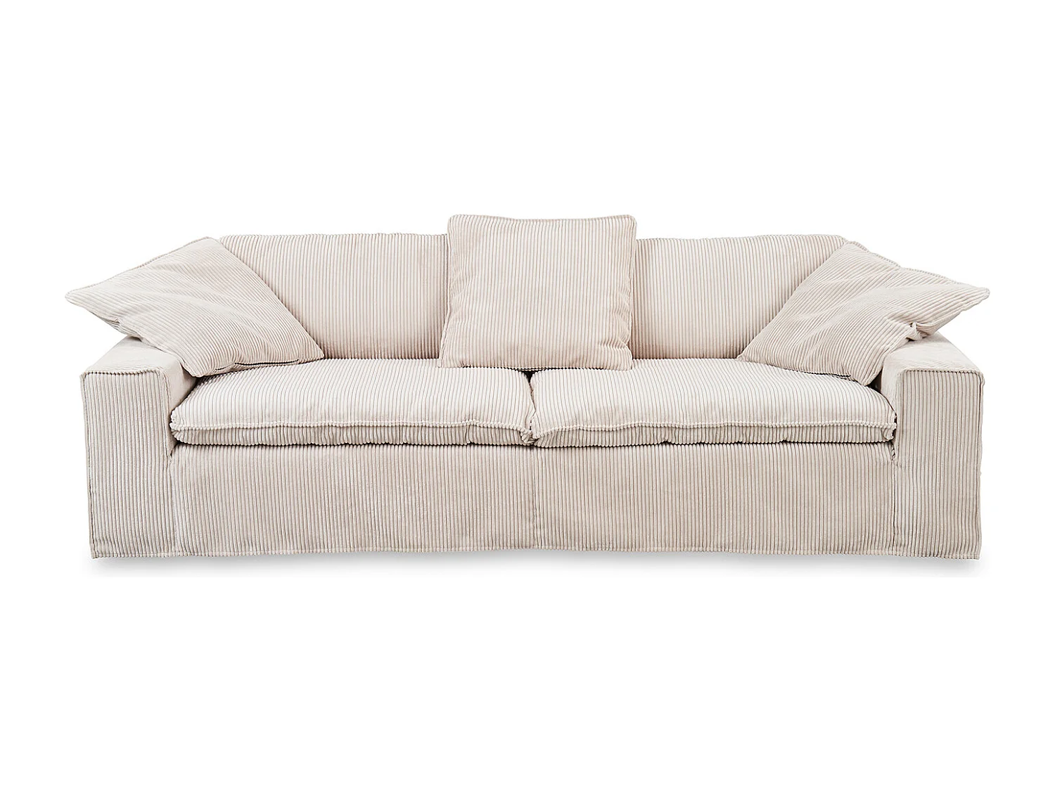 Sofa - Cremeweiß Cord - NETTA