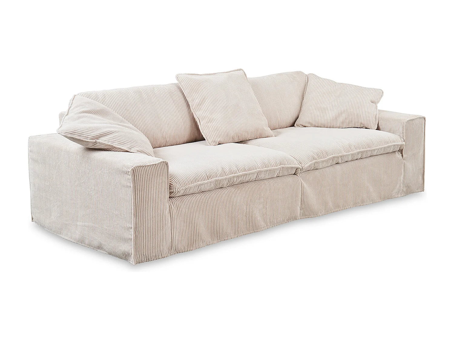 Sofa - Cremeweiß Cord - NETTA