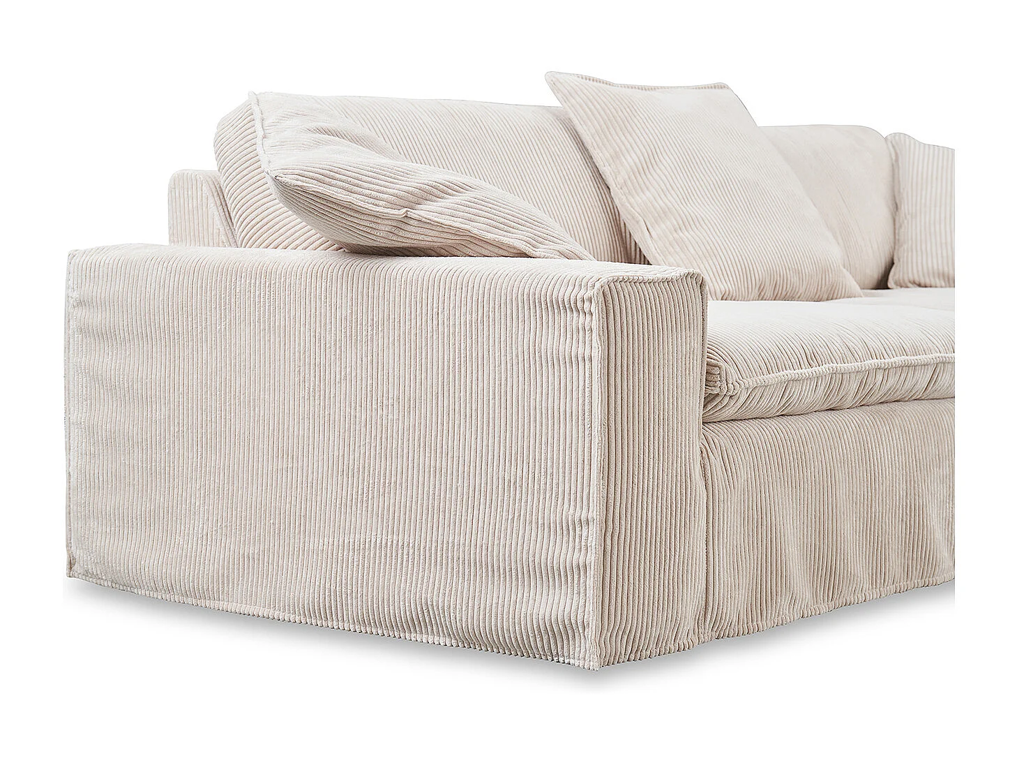 Sofa - Cremeweiß Cord - NETTA