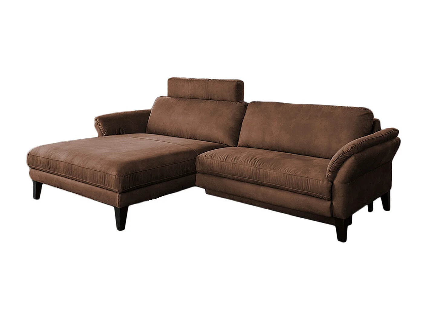 Canapé - marron tissu tissé - MALTA