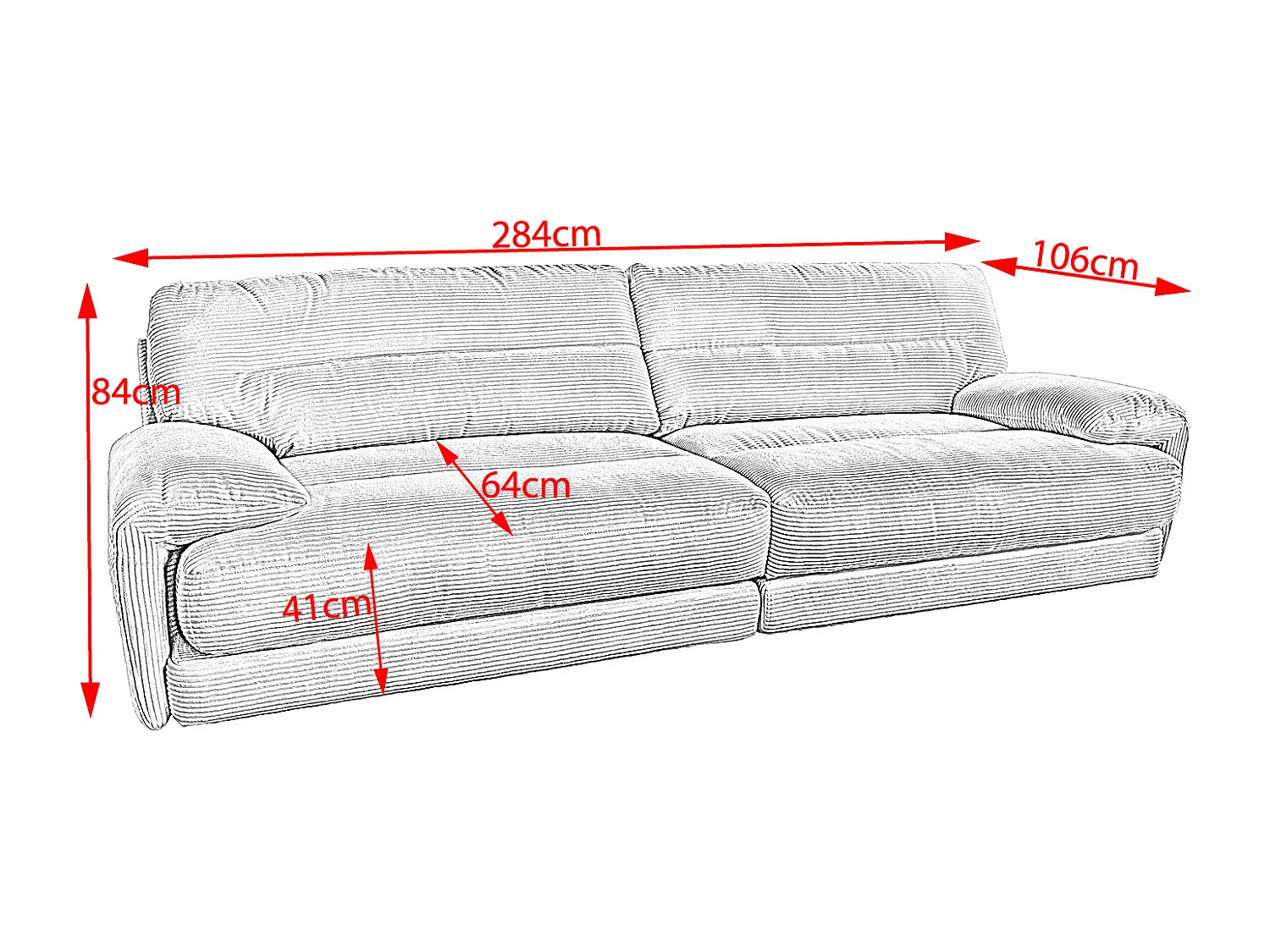 CINE - Crème wit Koord - CINE