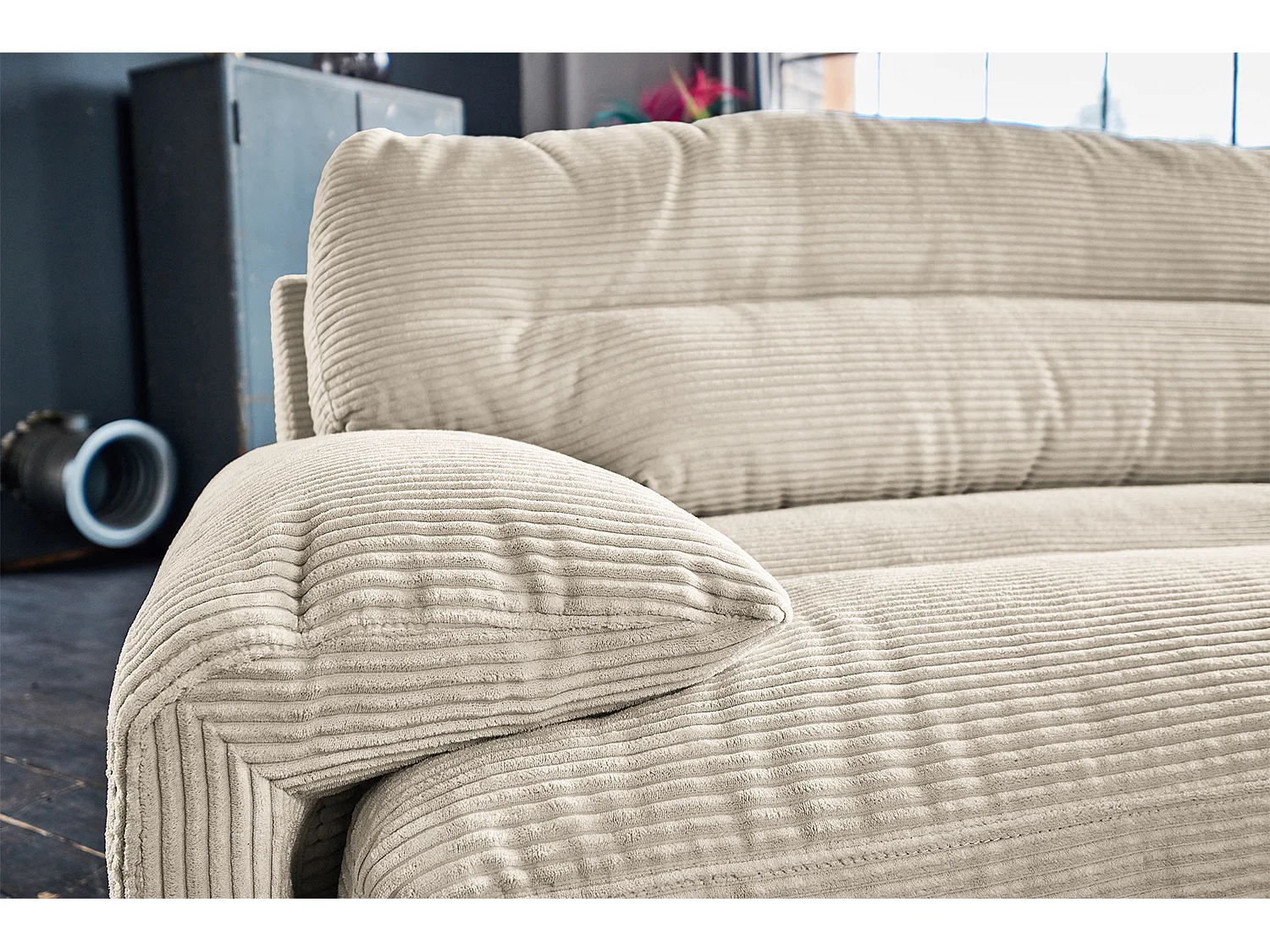 Sofa - Cremeweiß Cord - CINE
