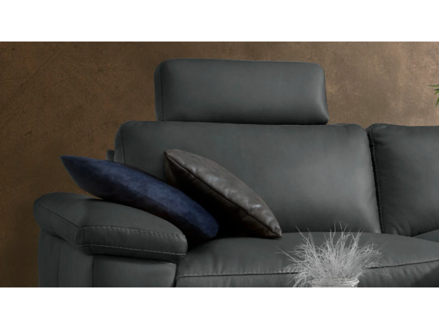 Sofá - Negro piel - LOLA