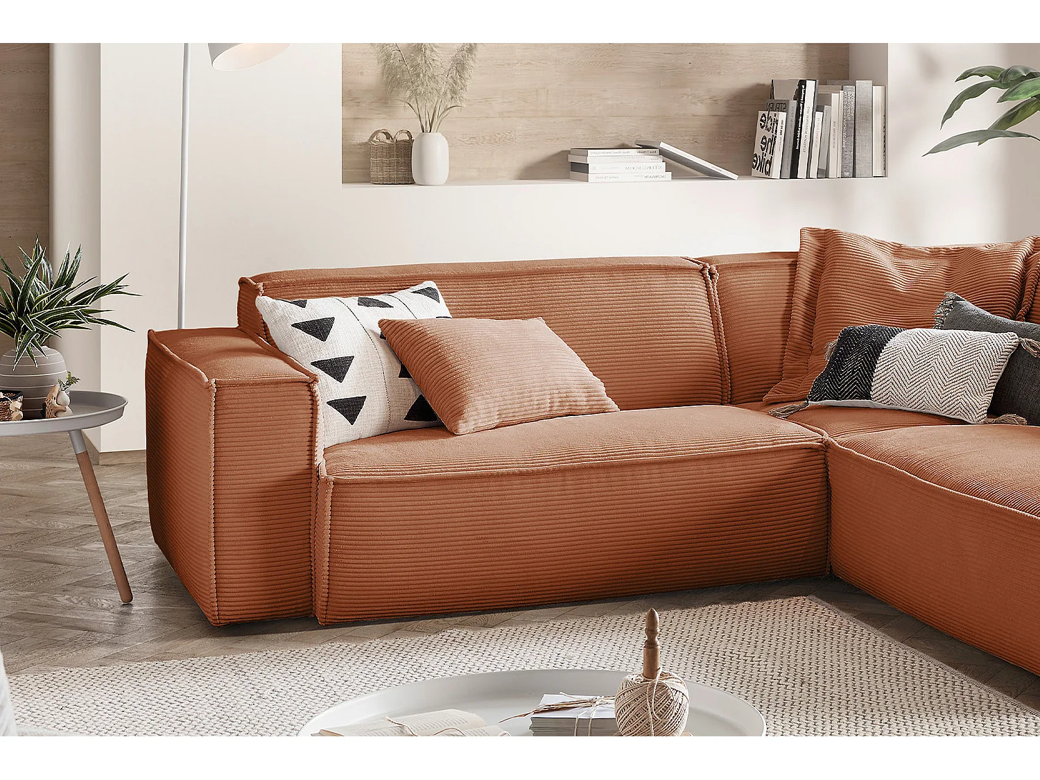 Hoekbank - Bruin Koord - SAMU