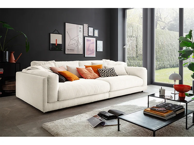 Big - blanc crème Velours côtelé - RAINA