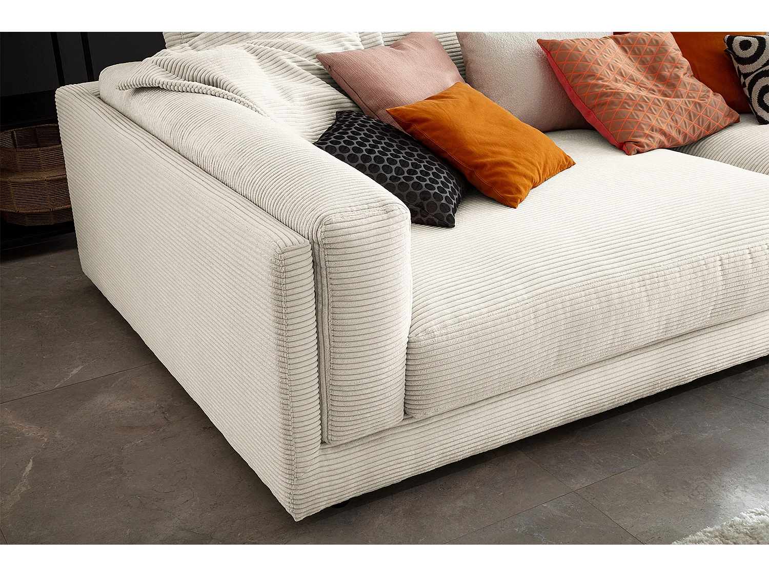 Big - blanc crème Velours côtelé - RAINA