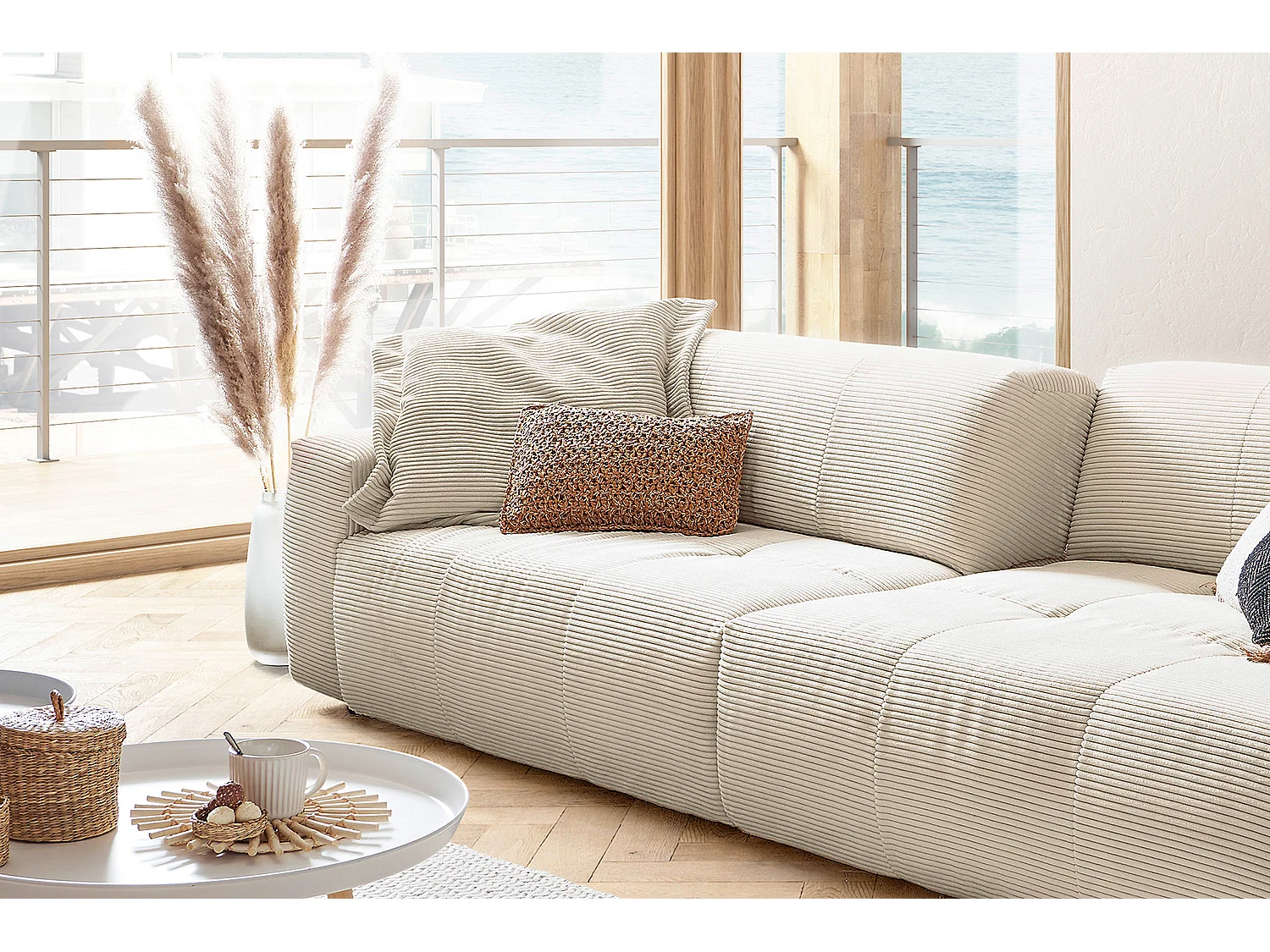 Sofa - Weiß Cord - PALACE