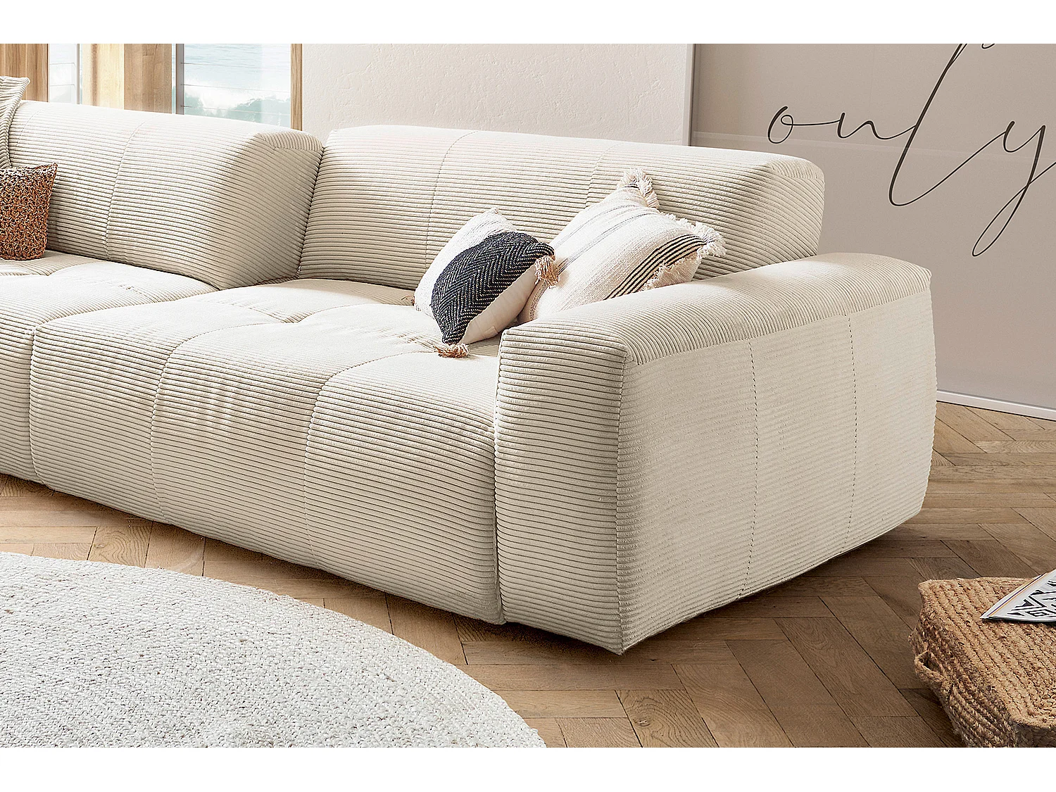 Sofa - Weiß Cord - PALACE