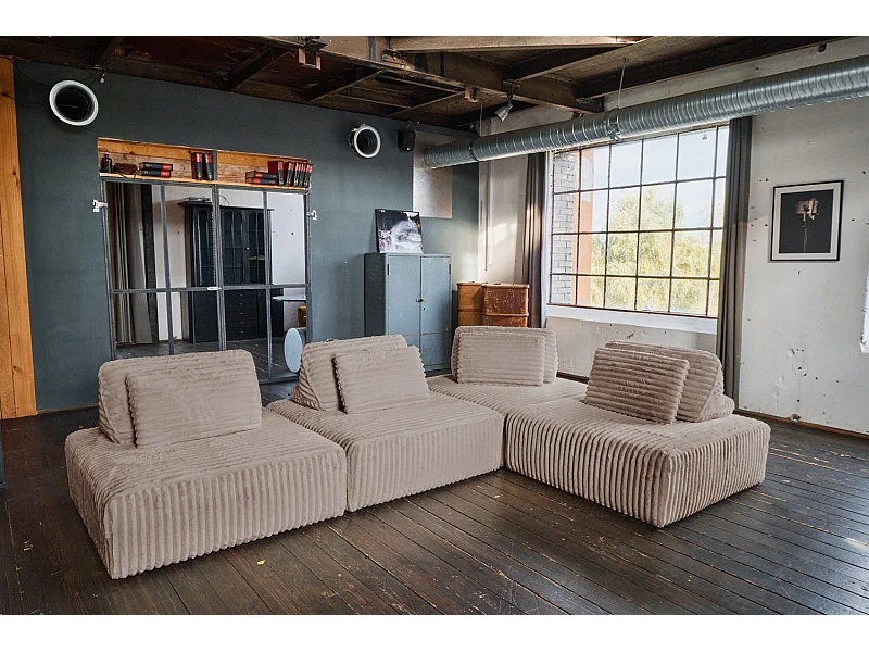 Modulsofa - Taupe Cord - WIOLO SOFT