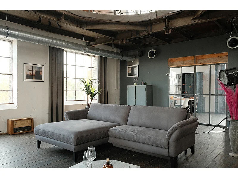 Sofá - Gris tela tejida - MALTA