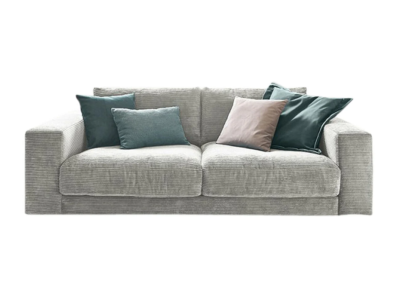 Sofa - Hellgrau Cord - MADELINE