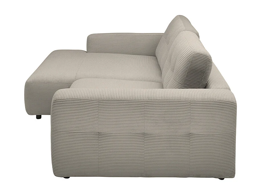 Ecksofa - Grau Cord - MIKA