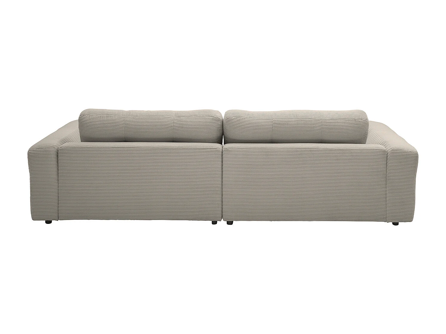 Ecksofa - Grau Cord - MIKA