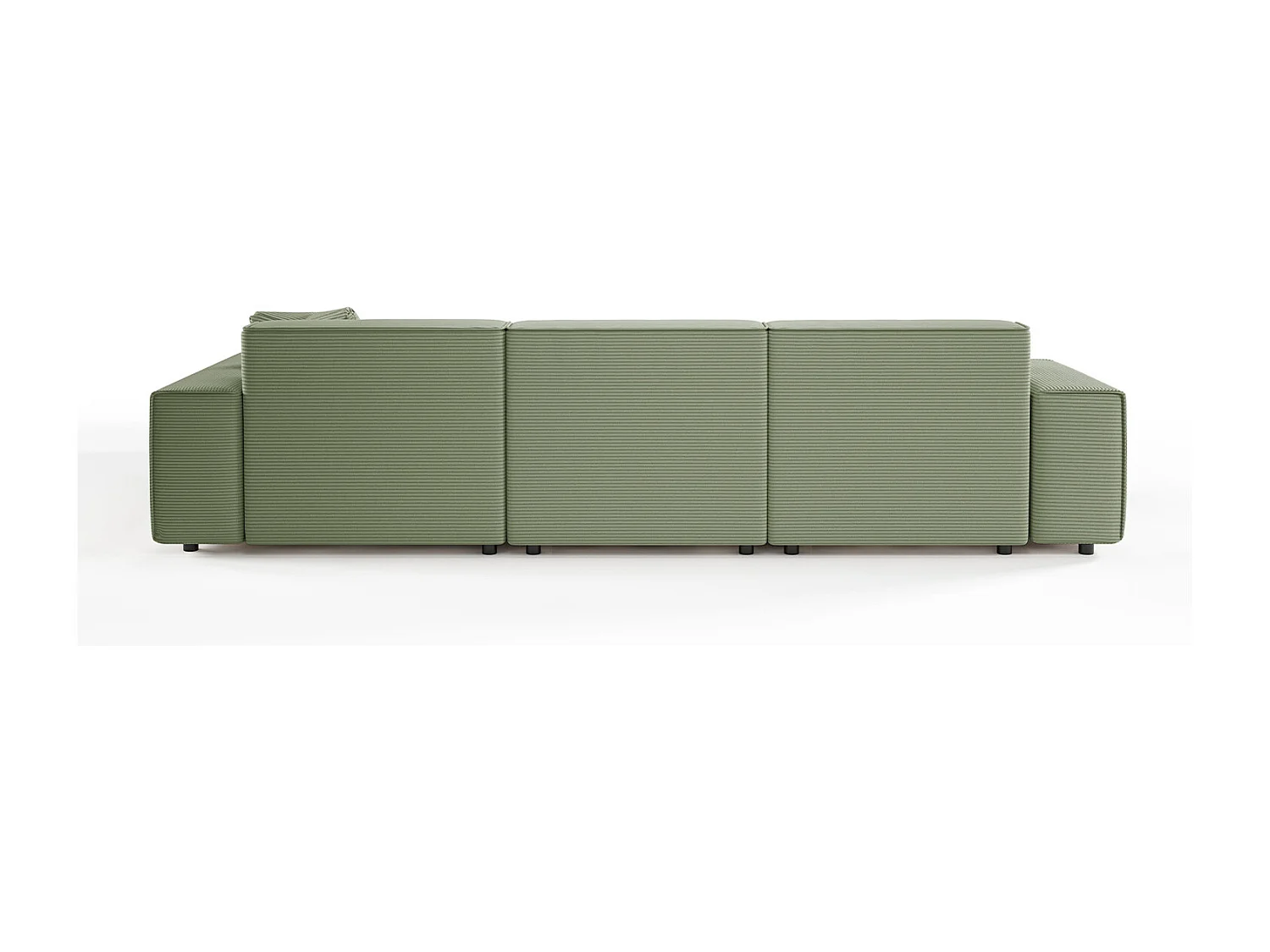 Ecksofa - Grün Cord - RANI