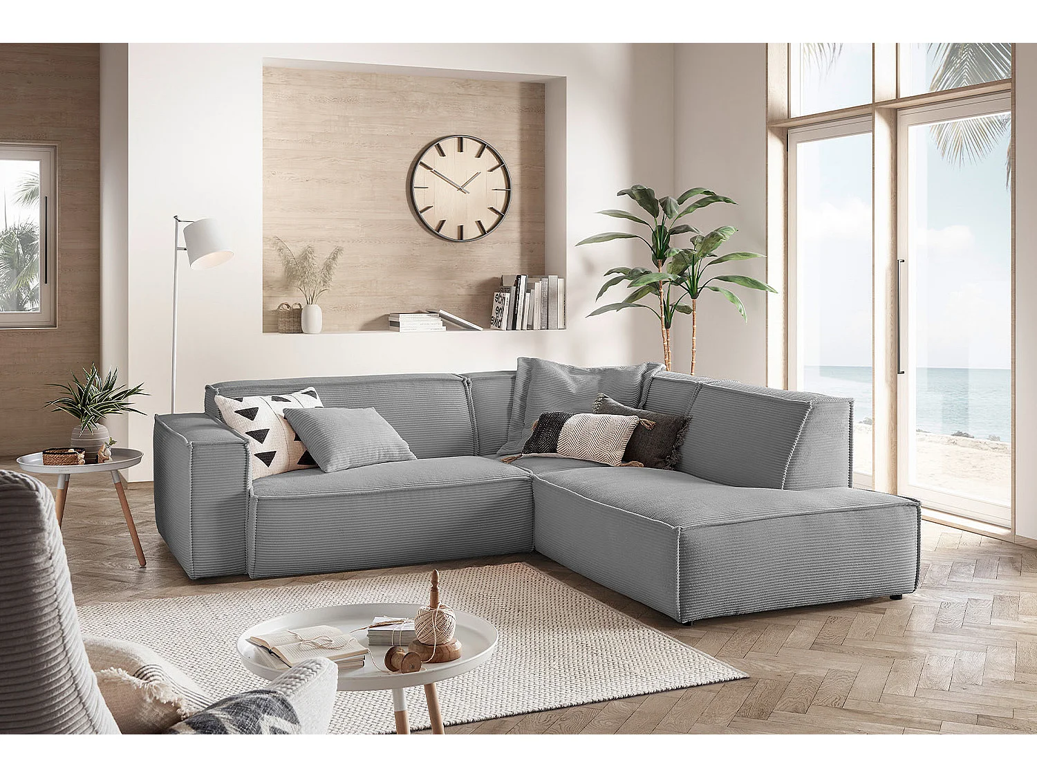 Hoekbank - Grijs Koord - SAMU